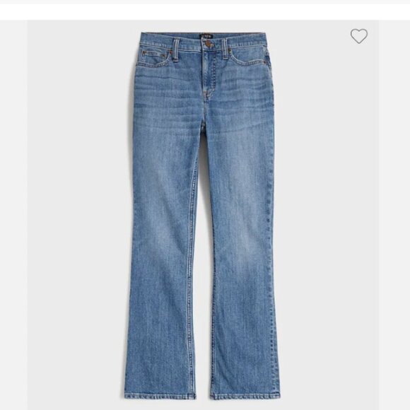 J. Crew  Mid Rise Flare Crop Women's denim jeans cotton Sz. 25 - Picture 1 of 11